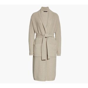 NWT Jenni Kayne‎ Fisherman Wool & Cashmere Tie Waist Long Cardigan Sweater